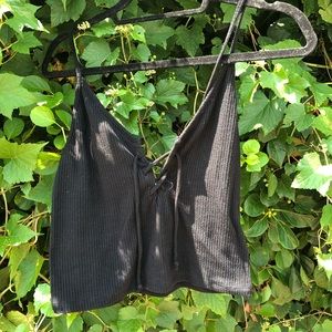 Brandy Melville Knitted Black Tank